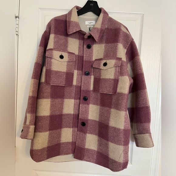 ISABEL MARANT ETOILE Harveli Jacket Rosewood FR38(US6) $625 - Picture 11 of 13